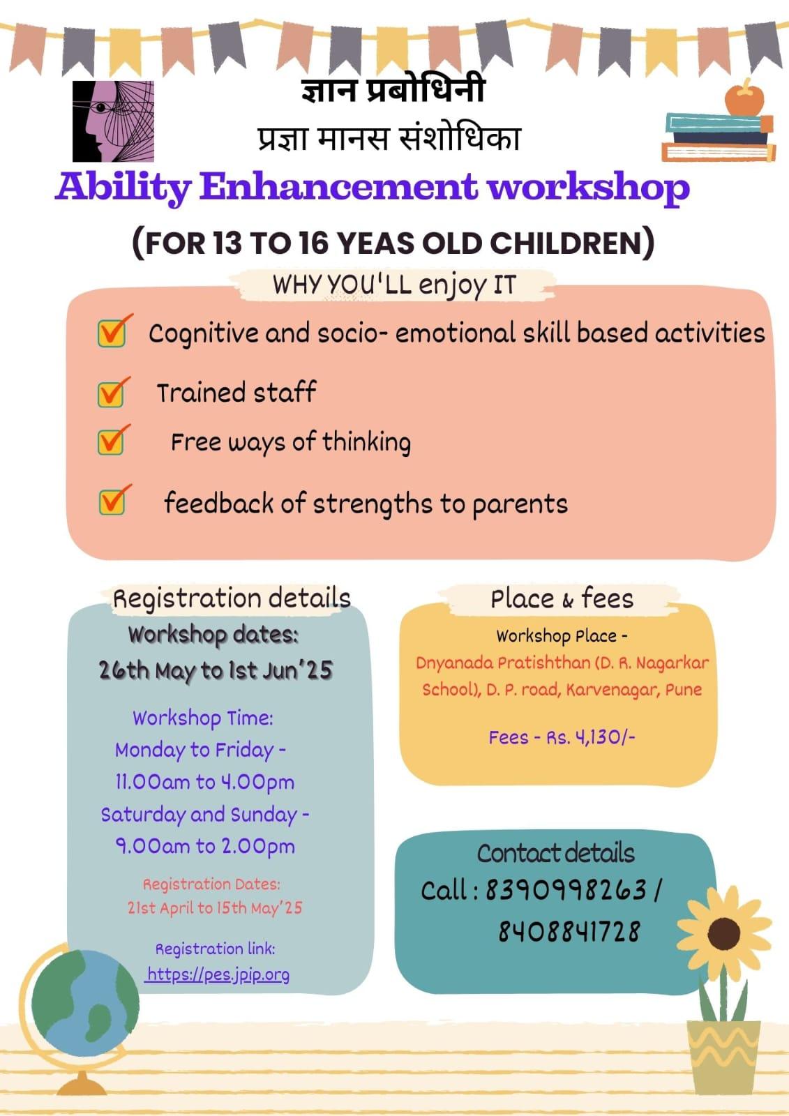 Ability Enhancement workshop 